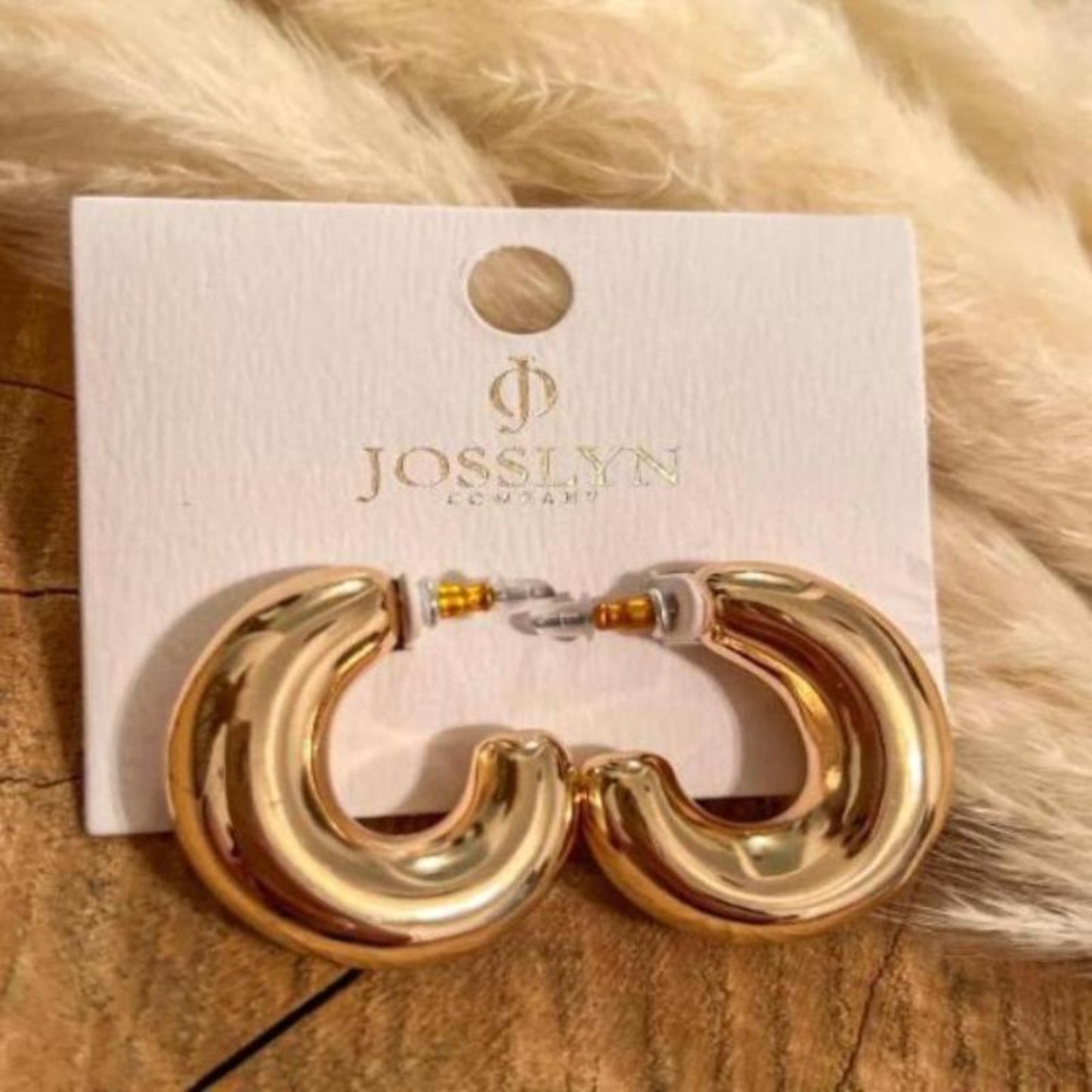 Gold Balloon Hoop Earrings