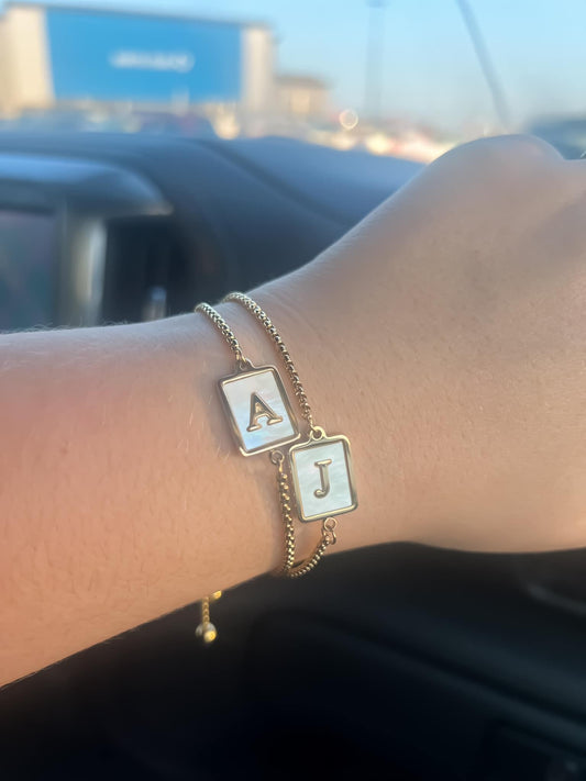 Gold Initial Bracelet