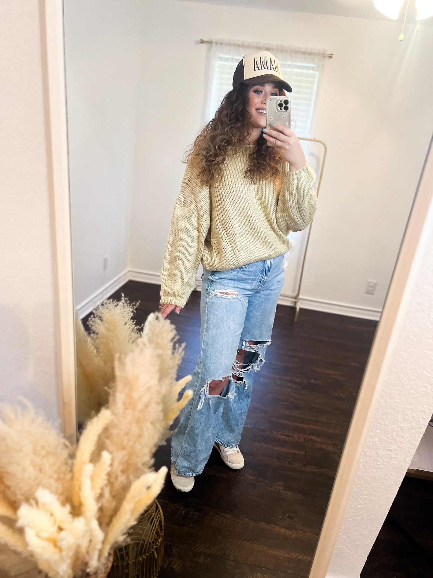 Cream Chunky Knit Sweater