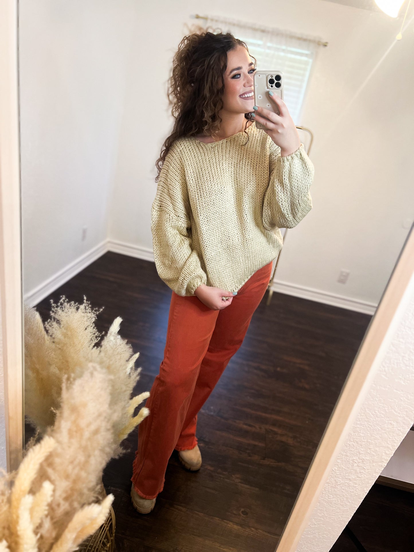 Cream Chunky Knit Sweater